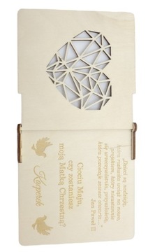 PROŚBA CIOCIU CZY ZOSTANIESZ MOJĄ CHRZESTNĄ