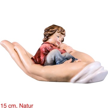 Ślizgający się chłopczyk w ochronnej dłoni - 15 cm, Natur