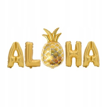 Pary Ozdoba Balony Aloha Folia