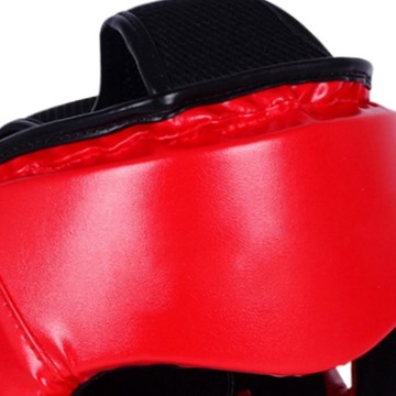 Nakrycie głowy bokserskie Sztuki walki Muay Thai Grappling Osłona twarzy Czerwona S