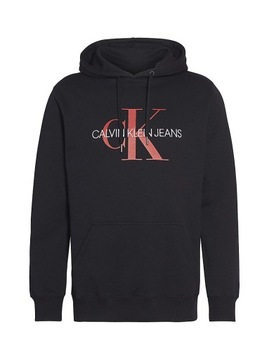 CALVIN KLEIN МУЖСКАЯ ТОЛСТОВКА С КАПЮШОНОМ, ЧЕРНАЯ, XL