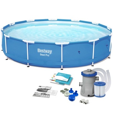 Basen stelażowy okrągły Bestway 366 x 366 cm