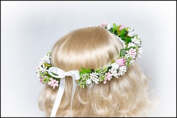 Венок для первого причастия, как венки из живых цветов.