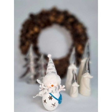 Светодиодная фигурка снеговика 7х6х16 см.