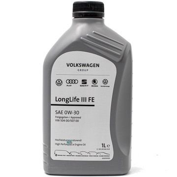 VOLKSWAGEN LongLife III FE 0W30 1L - oryginalny olej silnikowy OEM VAG VW