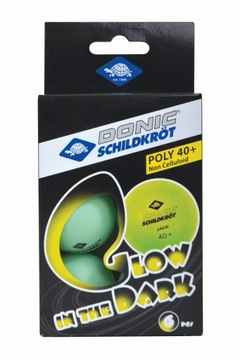 PIŁECZKI DO TENISA STOŁOWEGO DONIC JADE 40 GLOW INTHEDARK 6SZT