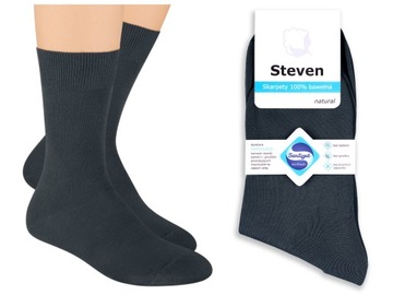Skarpetki antybakteryjne 100% Bawełna 38-40 GRAFIT