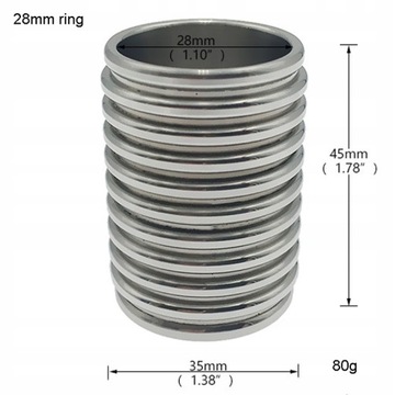 Кольцо для пениса из нержавеющей стали, пружинное кольцо