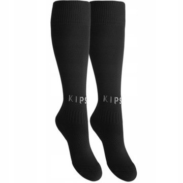 Носки Kipsta, футбольные леггинсы черного цвета, размер 42/44.