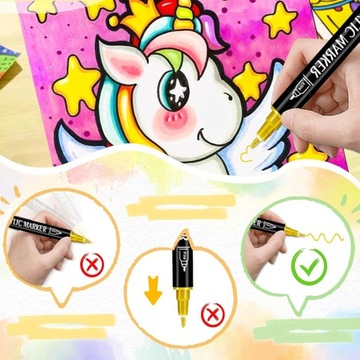 НАБОР МАРКЕТОВ С ДВУМЯ НАКОНЕЧНИКАМИ, 26 ЦВЕТОВ ДЛЯ ХОЛСТА И МЕТАЛЛА