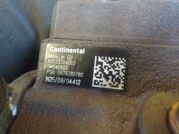 FOCUS MK3 C-MAX 1.6 TDCI 15R 115KM ČERPADLO VSTŘIKOVAČE 9676289780 A2C53384062