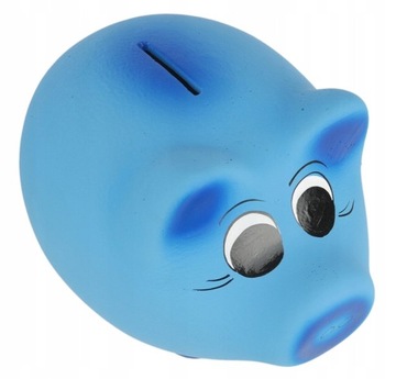 КОРОБКА-КОПИЛКА ДЕКОРАТИВНАЯ КЕРАМИКА СИНЯЯ БОЛЬШАЯ 16x23