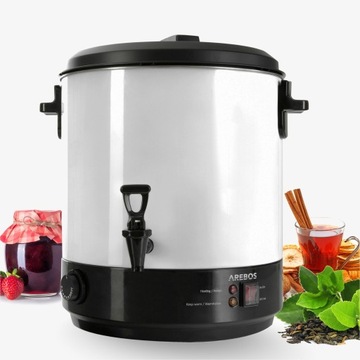 ПЛИТА НАГРЕВАТЕЛЬ ДЛЯ ВОДЫ ВИНО КОФЕ ЧАЙ 28л 2500 Вт + ЩИПЦЫ FUNNER