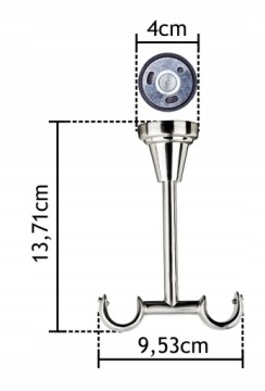 ДВОЙНОЙ КАРДИНС VENTO МЕТАЛЛ 19+19 ММ 200 СМ НАСТЕННО-ПОТОЛОЧНЫЙ КАРДИНЫ