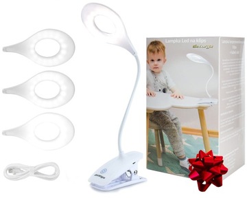 LAMPKA LED Z KLIPSEM DO CZYTANIA NA DOTYK