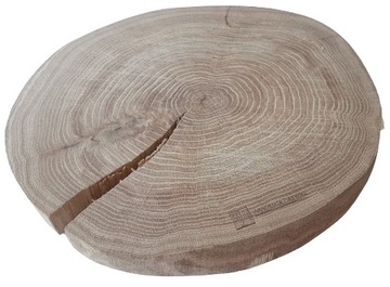 Dąb olejowany 25-30cm Plaster drewna krążki dębowe