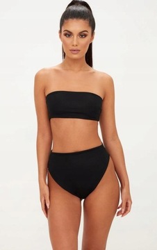 F70 Czarny bikini bandeau PLT 36 góra