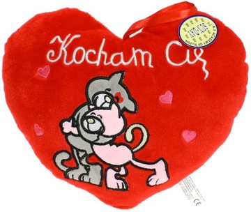 Poduszka kotek Serce Kocham Cię kot - 30cm