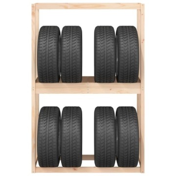 vidaXL Полка для шин 120x40x180 см Массив сосны