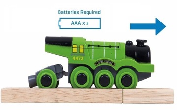 Wielka zielona lokomotywa typu Scotsman BJT306