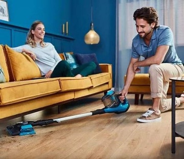 ВЕРТИКАЛЬНЫЙ ПЫЛЕСОС 3 В 1 АККУМУЛЯТОРНЫЙ ПЫЛЕСОС С РУЧНОЙ ОЧИСТКОЙ PHILIPS AQUA LED 50 МИН