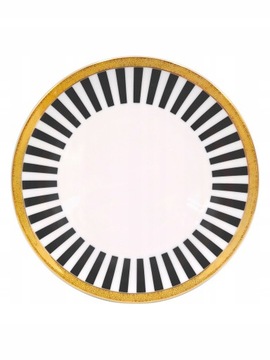 TALERZ DESEROWY PORCELANOWY SERKO 19,5CM PASKI