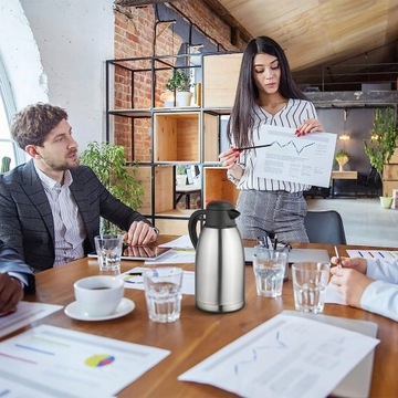 Термос 2 литра, изолированный кофейник Чай