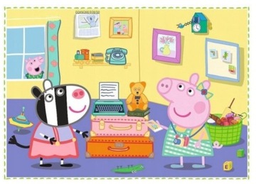 Puzzle ŚWINKA PEPPA Wspomnienia z Wakacji 4w1 Trefl 4 Układanki 3+