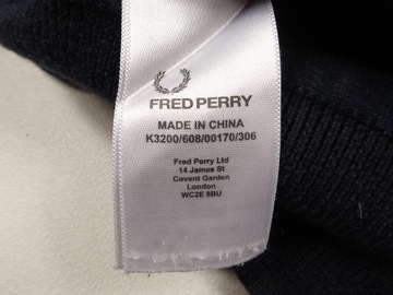 Fred Perry Sweter Merino Wool Wełna M