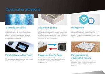 Wanna z hydromasażem jacuzzi spa ogrodowe 160x216cm model Nephrite