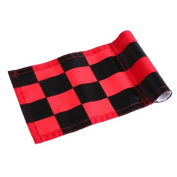 Флаг для гольфа со вставленной трубкой, флаги для установки 420D Mini Red + Black