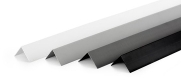 Уголок жесткий 20х10, темно-серый, 2 м.