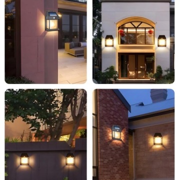 SOLAR WALL LAMP BULB Светодиодный настенный светильник MOTION AND DUSK SENSOR 600 lm