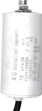 18uF 450V KONDENSATOR PRACY ROZRUCHOWY SILNIKOWY