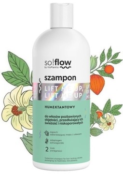 So!flow HUMEKTANTOWY SZAMPON do WŁOSÓW BEZ OBJĘTOŚCI NISKOPOROWATYCH 300ML