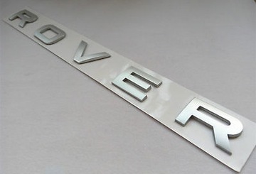 Эмблема с надписью RANGE ROVER SILVER Matt Quality 1