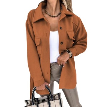 Kurtka damska parka bez kaptura Kurtki damskie rozmiar XL