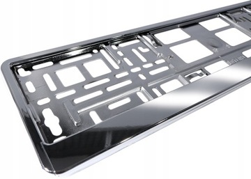 РАМКА ДЛЯ НОМЕРНОГО ЗНАКА, МЕТАЛЛИЗИРОВАННЫЙ ХРОМ