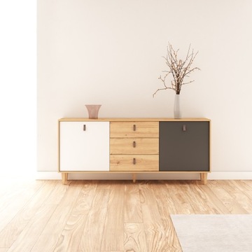 Komoda Bolonia 180 cm dom salon skandynawski styl