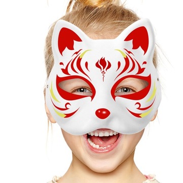 DIY BLANK CAT FACE MASK Маска Бумажные художественные маски
