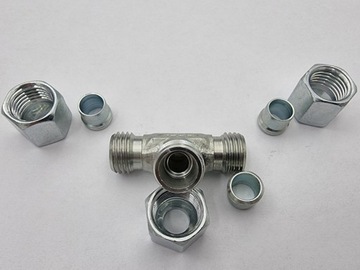 Газовый тройник 8х8х8 мм для установки Turismus PL