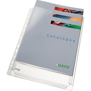 KOSZULKI NA KATALOG A4 170 µM 10SZT Z PERFORACJĄ