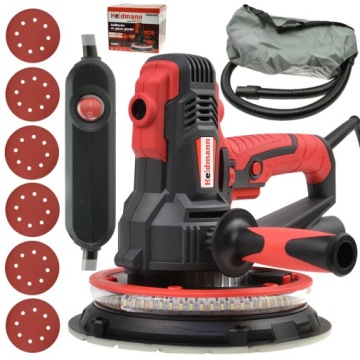 SZLIFIERKA DO GIPSU GŁADZI TYNKÓW 1400W LED PAPIER