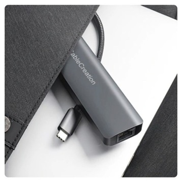 Концентратор USB-C Thunderbolt 3 4 HDMI 4K 60 Гц USB LAN Dell HP Lenovo Asus MacBook