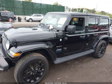 Jeep Wrangler IV 2024 Jeep Wrangler Jeep Wrangler Sahara 4XE od firmy ubezpieczeniowej 2.0 375KM, zdjęcie 6