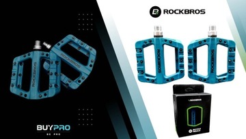 ЛЕГКИЕ ПЕДАЛИ MTB ПЛАТФОРМА ROCKRBOS СИНИЙ нейлон