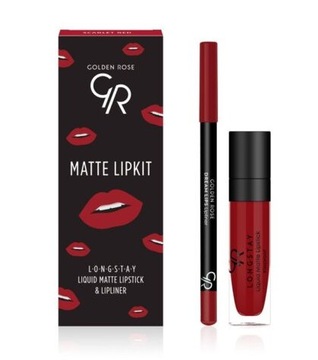 Matte Lipkit – Zestaw do makijażu ust Golden Rose