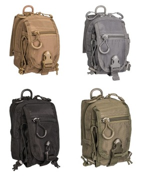 Сумка HEXTAC BELT MOLLE POUCH MIL-TEC POCKET, ЧЕРНЫЙ