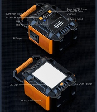 Powerbank 48000 мАч черный
