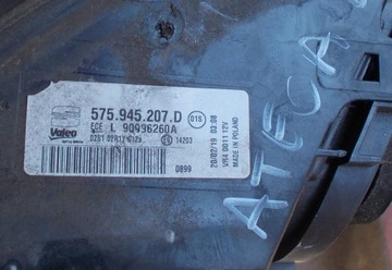 SEAT ATECA 575 LEVÝ SVĚTLO ZADNÍ LED + VLOŽKA 575945207D KA1/502